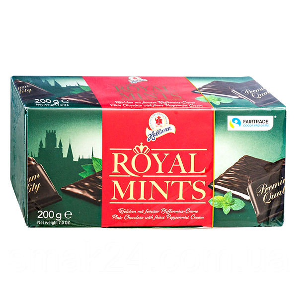 Шоколад (конфеты) ROYAL MINTS Halloren Германия 200г: продажа, цена в ...
