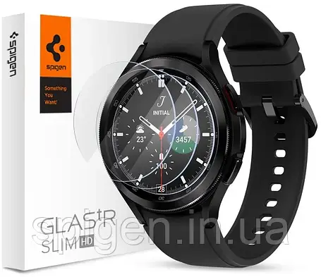Захисне скло Spigen Samsung Galaxy Watch 4 Classic (46mm) GLAS.tR Slim, 3шт (AGL03842), фото 1