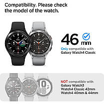 Захисне скло Spigen Samsung Galaxy Watch 4 Classic (46mm) GLAS.tR Slim, 3шт (AGL03842), фото 5