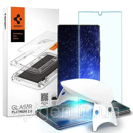 Захисне скло Spigen для Samsung Galaxy S22 Ultra - Platinum 2.0 GLAS.tR, (AGL04138), фото 1