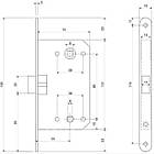 Засувка дверна APECS ML 5300-P-WC-G пластик язычек, фото 2