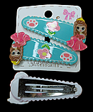 Шпилька-хлопавка (тик-так) затискач дитяча "Принцеси" 5 см в асортименті, 2 шт (СС 2-20), фото 6