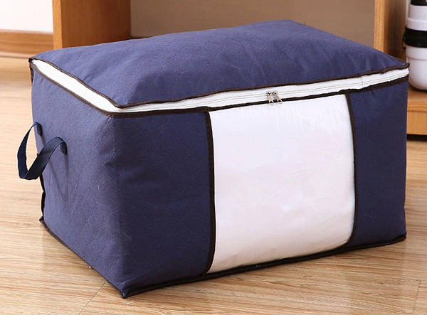 Великий Кофр-органайзер для Зберігання Речей, Постільної Білизни (синій ...