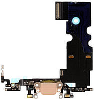 Шлейф iPhone 8/SE 2020/SE 2022 с разъемом зарядки с микрофоном золотистый OEM отличный