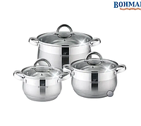 Посуда Bohmann 6ч BH 1697-06 (2.9л; 3.9л; 5,3л)