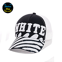 Літня кепка з сіткою - Off-White / Офф-Вайт M/L Черний