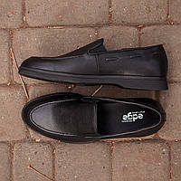 Удобные черные туфли без каблука Ed-Ge 449!(BRT)