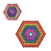 Конструктор магнитный неокуб Neocube NC2257, цветной, 216 шариков 5мм, бокс 9*8*1.5см