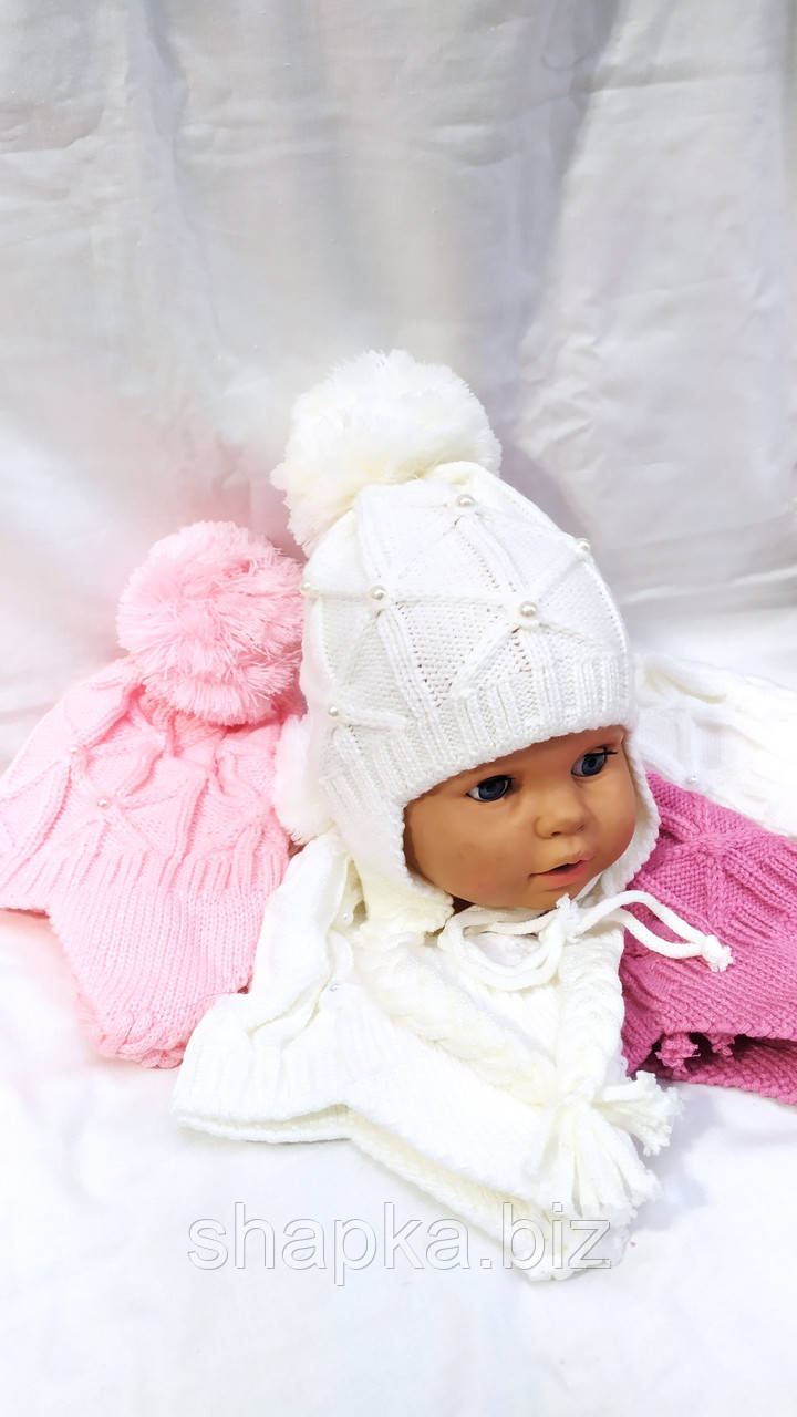 Шапка дитяча в'язана, одношарова., фото 1