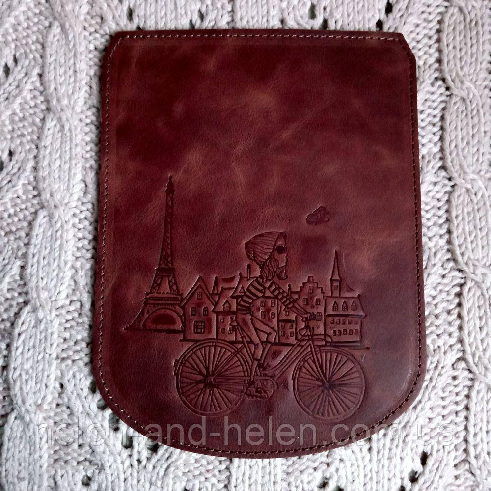 Клапан для рюкзака "Париж". Колір "Коньячний"., фото 1