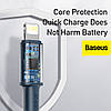 Кабель зарядний Baseus для швидкого заряджання High Density Type-C на iP PD 20 Вт 2 м Blue (CATLGD-A03), фото 6
