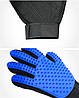Рукавичка для шерсті для котів Pet Style Чорно/синя, фото 3