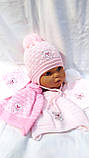 Шапка дитяча в'язана, одношарова., фото 2