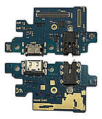 Нижня плата Samsung A405 з конектором заряджання + мікрофон + компоненти Оригінал