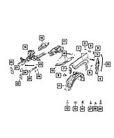 Оригінал CHRYSLER 68243862AA Fender Dog Leg Bracket, Right