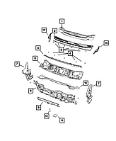 Оригінал CHRYSLER 68286793AB Накладка , кутник лобового скла, лівий