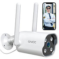 Б/У Использована Наружная камера наблюдения GNCC, камера T1 WiFi, 1080P, с интеллектуальным обнаружением