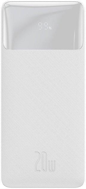 Портативний акумулятор павербанк Baseus Bipow 30000 mAh 20 W USB-C 2 x USB QC 3.0 White (PPDML-N02)