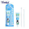 Набір для догляду за ротовою порожниною для кішок (зубна паста + 2 щітки), фото 6
