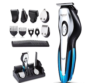 Машинка для стрижки волосся та гоління 11 в 1 з насадками Kemei KM-5031