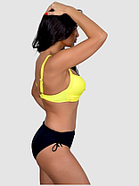 ОПТ Купальник однотонний Sisianna 53903 46-54 жовтий на укр 50 52 54 56 58 розмір, фото 2