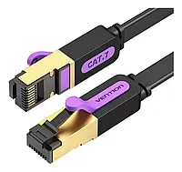 Патч корд Vention сетевой кабель Cable Cat7 Network Gamer 600 МГц 10 г Xbox Ps4 600 МГц 1 м Black (ICABF)