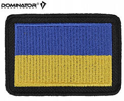 Шеврон, нашивка Прапор України на липучки 5,4х4 см Dominator Польща