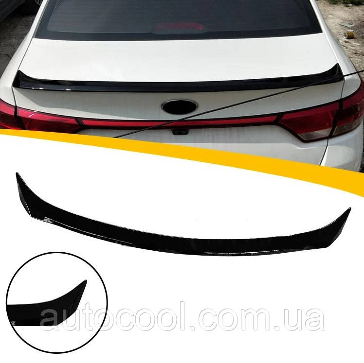 Спойлер кришки багажника ( лип спойлер, шабля ) Kia Rio 2017-2020 р.в. седан Кіа Ріо