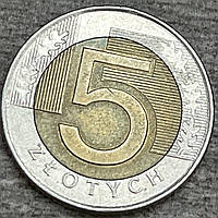 Монета Польщі 5 златих 1994-2010 рр.