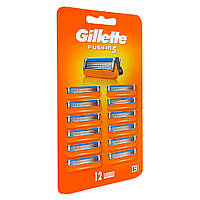 Сменные картриджи Gillette Fusion 5 12 шт (7702018572601)