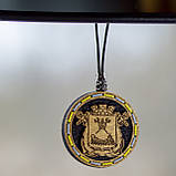 Ароматизатор дерев'яний в машину "Миколаїв" ручної роботи, 6 см., фото 2