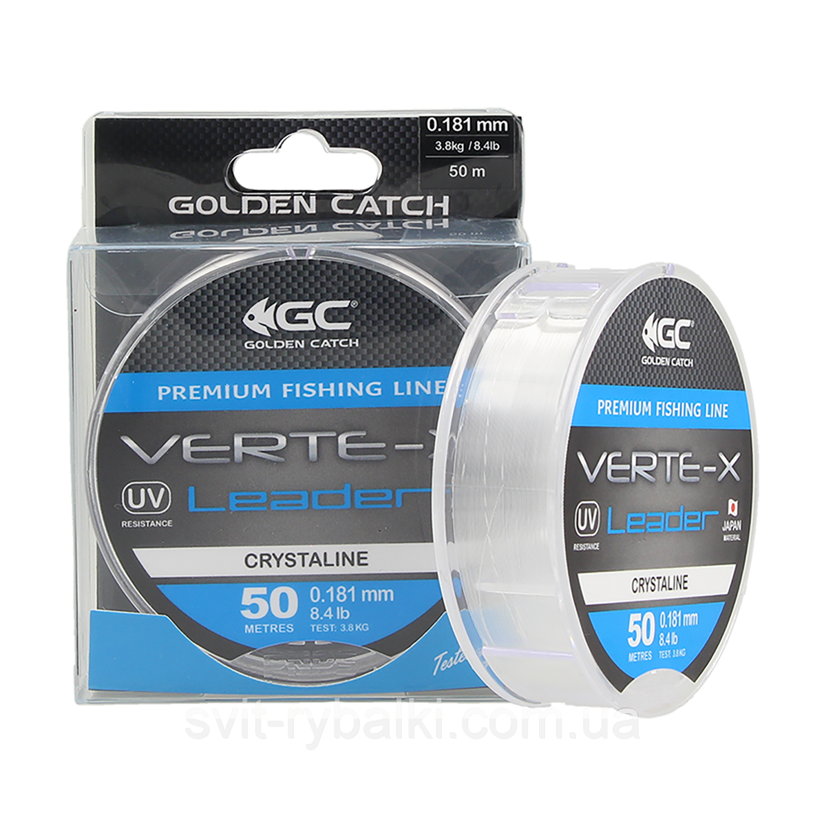Волосінь GC Verte-X Leader 50м Clear 0.203 мм (4.7 кг/ 10.4 lb)