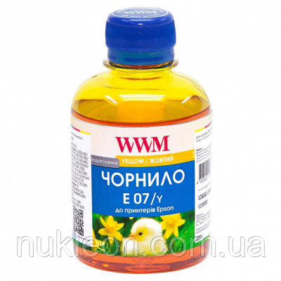 Популярний! Чорнило WWM EPSON Stylus Universal Yellow (E07/Y) - Краща якість тільки на Nukleon.com.ua