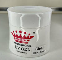 Гель для наращивания ногтей Master professional UV Gel Clear прозрачный 56 ml