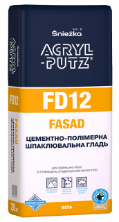 Шпаклівка АКРИЛ-ПУТС FD12 фасадна 5 кг., Снежка