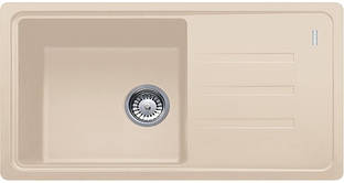 Мийка кухонна Franke Malta, фраграніт, прямокутник, з крилом, 780х435х200мм, чаша - 1, накладна, BSG 611-78, бежевий Baumar -