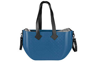 Сумка Nuvita MyMia ручки шкіра, килимок, ремені для коляски, синьо-чорний Baumar - Порадуй Себе