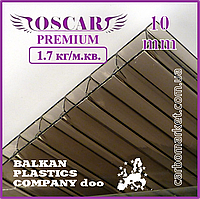 Стільниковий полікарбонат 2100Х6000Х10 mm OSCAR Premium бронза Сербія