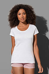 Жіноча футболка біла однотонна Nano