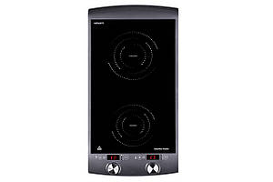 Плитка настільна Ardesto індукційна, конфорок - 2 на 1.3кВт + 1.6кВт вертик., керування - сенсорне, таймер, чорний Baumar -