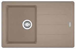 Мийка кухонна Franke Basis, фраграніт, прямокутник, з крилом, 780х500х200мм, чаша - 1, накладна, BFG 611-78, мигдаль Baumar -