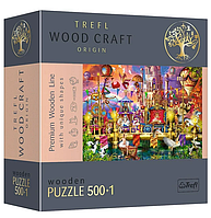 Пазли фігурні з дереваі Trefl Wood craft Чарівний світ (500+ 1 елм.) 20156 (Trefl)
