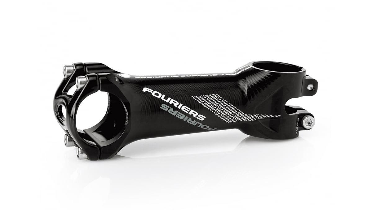 Винос керма Fouriers RA002 Full CNC 6град 31.8х130мм 1-1/8” алю/тит.болти чорн (GT)