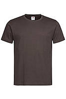 Мужская футболка однотонная коричневая 2000-КР