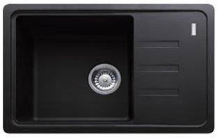 Мийка кухонна Franke Malta, фраграніт, прямокутник, з крилом, 620х435х200мм, чаша - 1, накладна, BSG 611-62, онікс Baumar -