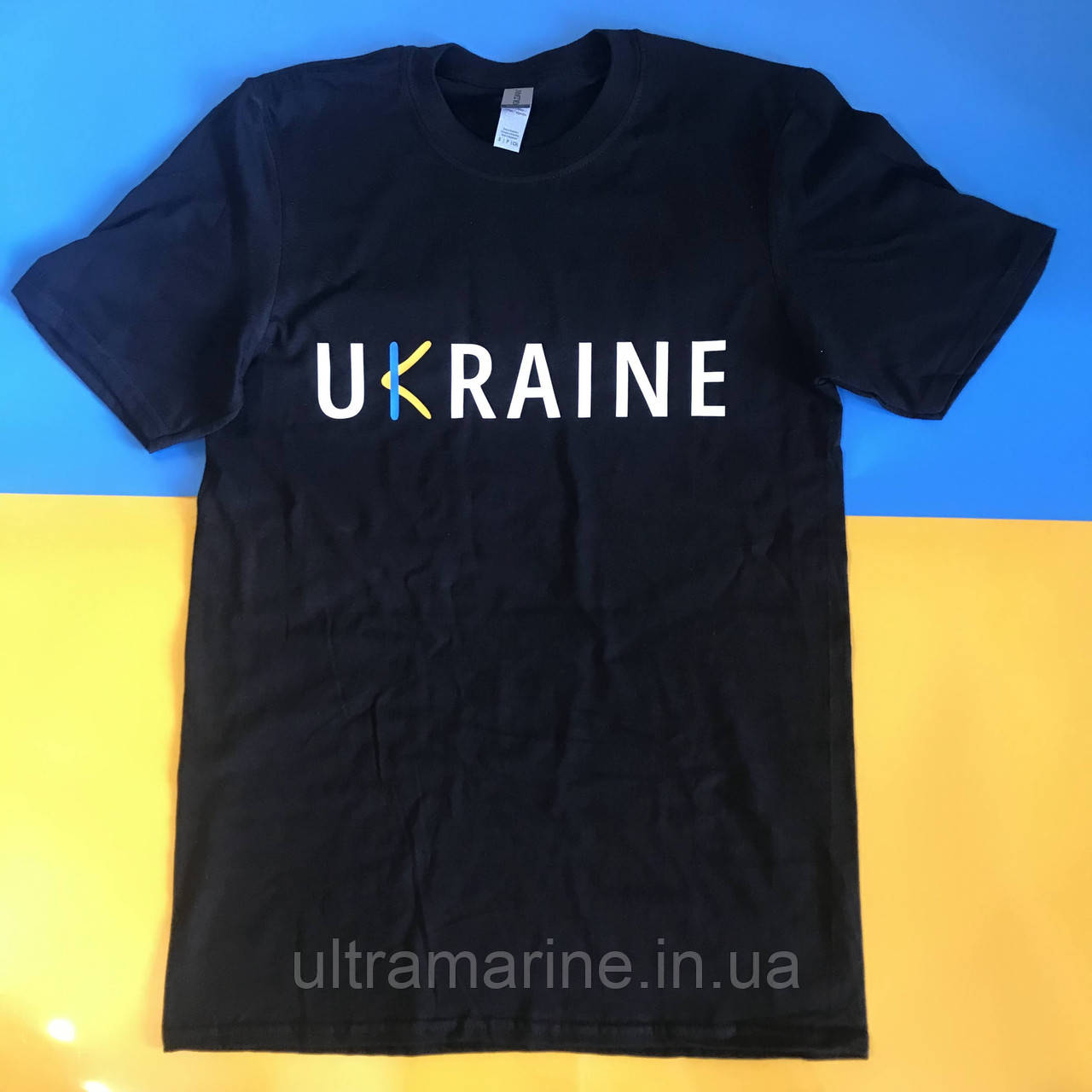 Футболка з патріотичним принтом UKRAINE (УКРАЇНА) 100% бавовна