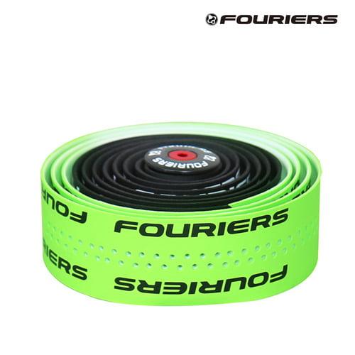 Обмотка керма Fouriers PU Bartape 3.0 мм 2-кол EVA заглушки з/болт чорн/зел. неон (GT)