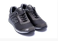 Мужские кожаные кроссовки NB Clasic black черные