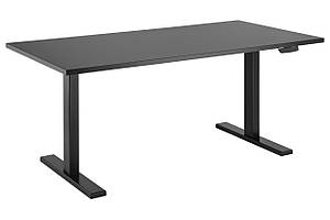 Стіл комп'ютерний 2E CE150B-MOTORIZED, регулювання висоти, електропривід 220В, 62/128x150х75cm, чорний Baumar - Порадуй Себе
