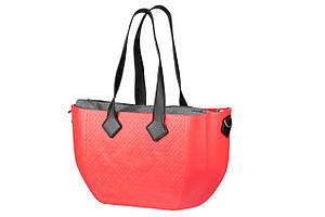 Сумка Nuvita MyMia ручки еко-шкіра, килимок, ремені для коляски, червоно-чорний Baumar - Порадуй Себе